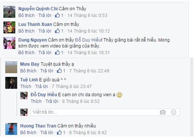 Phụ huynh mong sớm được xem thêm video bài giảng của thầy