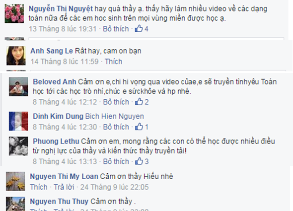 Phụ huynh mong thầy làm thêm video về các dạng Toán cho học sinh mọi miền